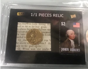 JOHN ADAMS 2020 THE BAR PIECES OF THE PAST HYBRID VINTAGE DUAL RELIC 1/1 - Picture 1 of 2
