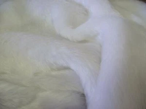 SHORT PLUSH Care Bear Faux Fur Fabric - WHITE - Picture 1 of 1