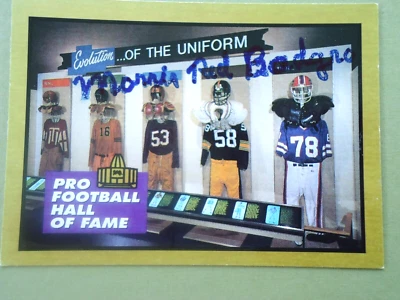 Morris Red Badgro - 1991 Enor HOF Autographed Football card # 160 - Image 1 of 2