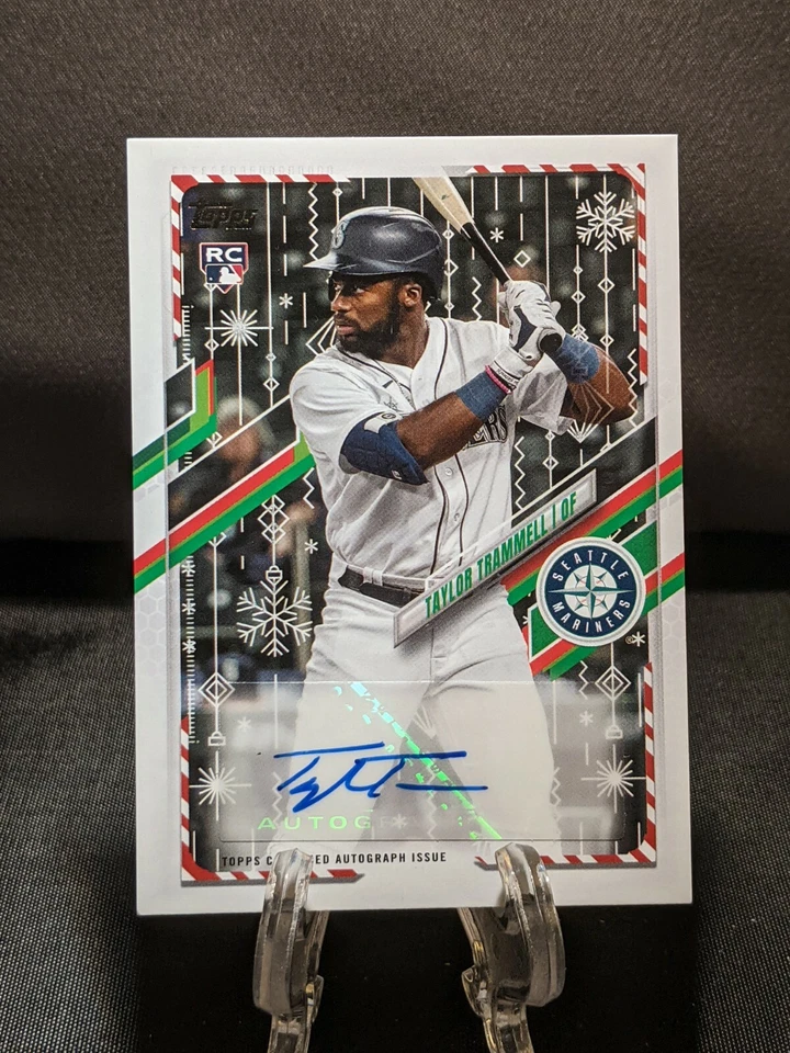 2021 Topps Holiday Silver Metallic TAYLOR TRAMMELL RC AUTO #WHA-TTR 9/10 - Image 1 of 2