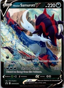 Hisuian Samurott V SWSH239 SWSH: Sword & Shield Promo Cards Holo - Picture 1 of 2