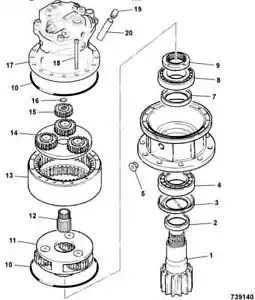 JCB JS130 DIGGER BEARING-05/203607 Fits Various Models - Picture 1 of 1