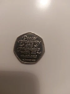 Raro Brexit 50p Paz, Prosperidad y Amistad con Todas las Naciones 2020 - Imagen 1 de 4