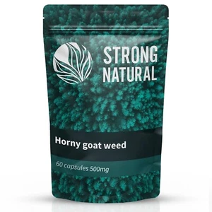 Horny Goat Weed 60 Kapseln - 500mg Kraftvoller Natürlicher 10% Extrakt - Bild 1 von 2