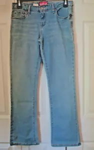 Pantalones de mezclilla para niñas talla 10 Plus corte bota azul marino antiguo nuevos con etiquetas - Imagen 1 de 2
