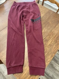 Boy's Puma Sweatpants, maroon, Size L 14/16 - Picture 1 of 3