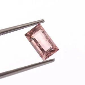 Loose Gemstone Natural Bio Tourmaline Emerald Cut Faceted Baguette Gemstone A865 - Picture 1 of 3