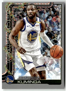 2025 Topps Flagship NBA Holiday No. H109 Jonathan Kuminga Silver Glitter - Bild 1 von 2