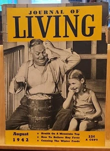 1942 August Journal of Living The Home Nutrition Magazine - Imagen 1 de 2