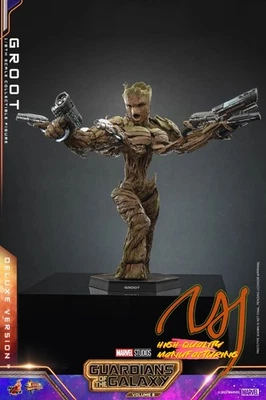 NUEVO Hot Toys MMS707 Guardianes de la Galaxia 3 Groot Versión Deluxe 1/6 Figura Foto 1 de 4