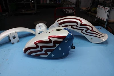 1469 90 HARLEY-DAVIDSON SPORTSTER 883 JUEGO DE LATAS GUARDABARROS TANQUE DE GASOLINA CARENADO Foto 1 de 4