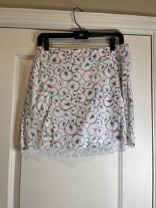 “Greg Norman” Women's Lily Print 18" Pull On Golf Skort – Small - Picture 1 of 8