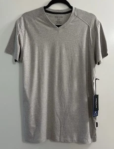 NEU Kenneth Cole New York Herren grau V-Ausschnitt Slim Fit Strick Shirt Gr. M - Bild 1 von 6