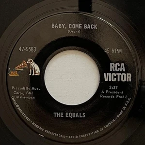 The Equals Baby Come Back 45 rpm RCA Victor Beat Rock (1968) Eddy Grant vg++ - Picture 1 of 2