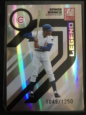 2005 Donruss Elite Legend 1049/1250 Ernie Banks #157 HOF Chicago Cubs - Image 1 of 2