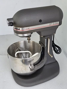 KitchenAid Proline KSM5 Gris Mate Encimera Soporte Mezclador con Accesorios, N. Como Nuevo - Imagen 1 de 19