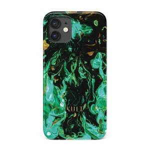 KULT iPhone 13 Pro Max Case Misty Emerald Green Black Snap-On Slim Marble Shell - Picture 1 of 6