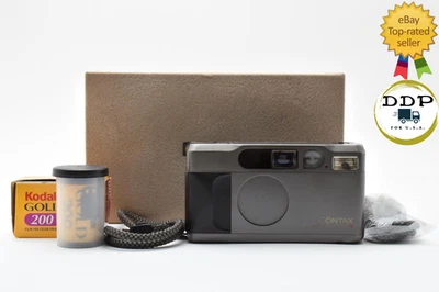 🎦[Near Mint In Box] Contax T2 Titan Black 35mm Point & Shoot Film Camera JAPAN - Image 1 of 4