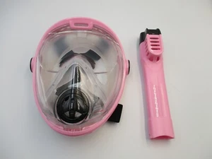 Deep Blue Gear Vue Tech Full Face Junior Snorkeling Mask Pink S/M - Picture 1 of 6