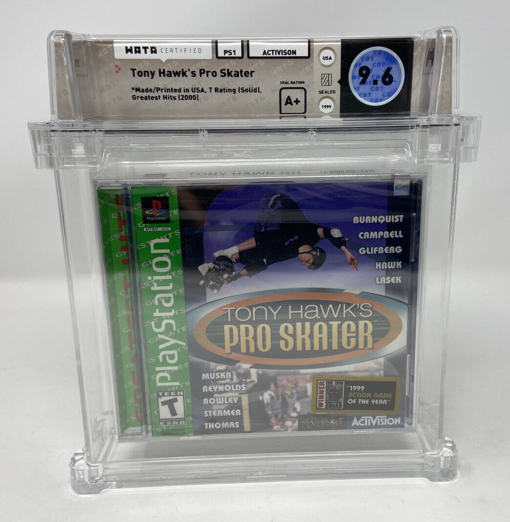 Tony Hawk's Pro Skater (PlayStation PS1 Greatest Hits - 2000) Wata Grade 9.6 A+