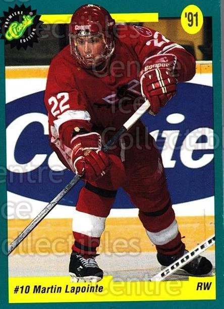 1991 Classic Hockey Draft #9 Martin Lapointe - Image 1 of 1