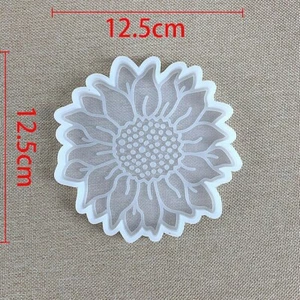 Resin Silicone Mould For Coaster - Sunflower - Picture 1 of 1