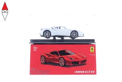 MODELLINO BBURAGO 488 GTB SIGNATURE 1/43 BIANCA - Immagine 1 di 2