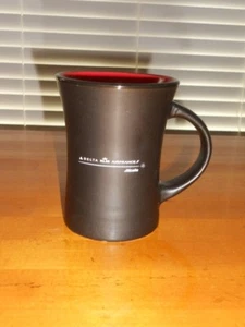 Delta Airlines KLM Airfrance schwarz & rot Kaffeetasse NEU 4 1/4"" hoch x 3 1/4"" W - Bild 1 von 4