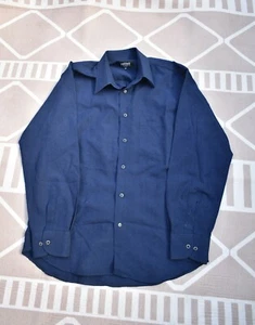 Vintage Versace Classic Blue Long Sleeve Size Medium Designer Pattern Shirt - Bild 1 von 6