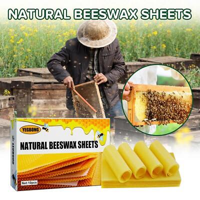 Natural Beeswax Candles Sheets 10-50 Sheets Honeycomb Decorations Natural  5W9T • 6.80€