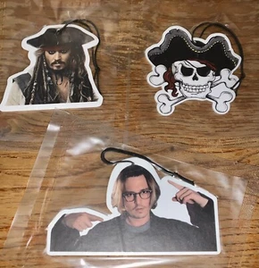 Piratas del Caribe Capitán. Ambientadores de aire Jack Sparrow Johnny Depp para coche/habitación - Imagen 1 de 3