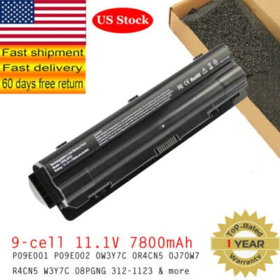 9Cell JWPHF R795X Battery for Dell XPS 14 15 17 L401X L501X L502X L701X L702X US - Image 1 of 4
