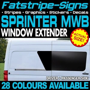 para adaptarse a MERCEDES SPRINTER MWB EXTENSOR VENTANA CÁMPER FURGONETA PEGATINAS GRÁFICAS CALCOMANÍAS - Imagen 1 de 3