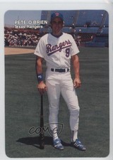 1988 Mother's Cookies Texas Rangers Stadium Giveaway Pete O'Brien #9