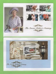 Bahamas 1999 Queen Mother's Century set & mini sheet First Day Covers - Picture 1 of 1