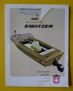 Original SWITZER CRAFT 17 Super Stern Drive Boat SPEC SHEET Brochure - Bild 1 von 2