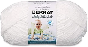 Bernat BABY BLANKET BB White Yarn - 1 Pack of 10.5Oz/300G - Polyester - #6 Super - Picture 1 of 12