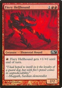 Magic The Gathering - M11 - Fiery Hellhound - 2X - Lámina - Casi nuevo - Imagen 1 de 1