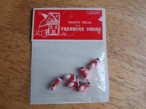 Neu Schatzkammer Crafty Ideen Menge 6 Miniatur Weihnachtsmann - Bild 1 von 3
