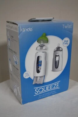 NEW Kiinde Twist Squeeze Natural Feeding Bottle with Active Latch Nipples 2 Pk - Image 1 of 4