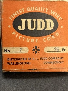 Vtg Judd Picture Cord Original Box #2 25 Ft Wallingford, CT - Picture 1 of 4