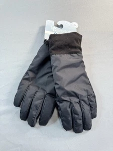 Isotoner Mens SleekHeat Touchscreen Gloves Black S/M NEW Smart Dri NWT - Picture 1 of 7