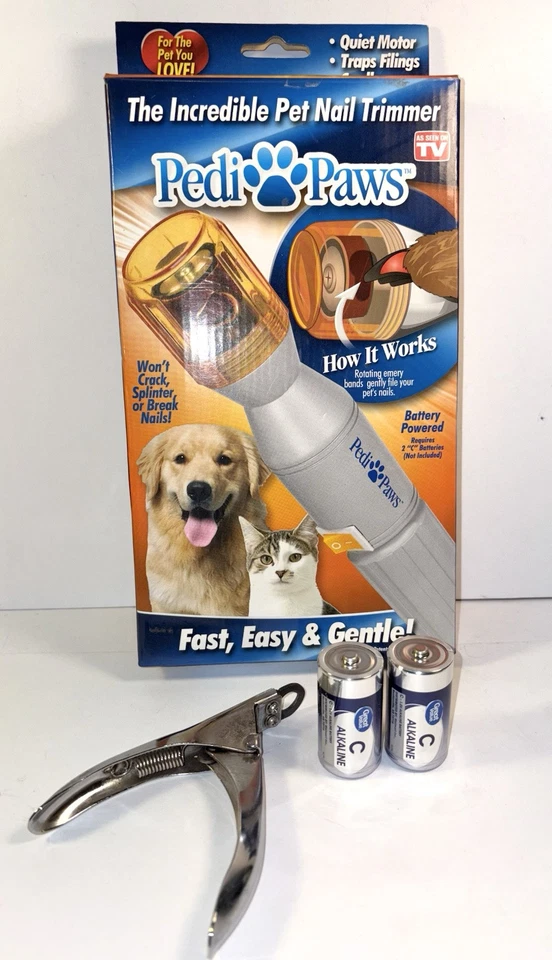 PEDIPAWS PET NAIL TRIMMER GRINDER GROOMING TOOL NEW BATTERIES +++ NAIL CLIPPER! - Image 1 of 4