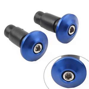 Pesas de extremo de manillar de 7/8"" empuñaduras de manillar tapones para moto de tierra azul EE. UU. - Imagen 1 de 7