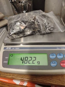 Gran Lote De MEZCLA DE JOYAS DE PLATA ESTERLINA chatarra artesanal 482 gramos México Italia EE. UU. - Imagen 1 de 2