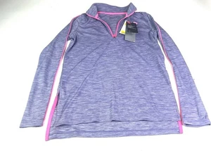 Under Armour 1/4 Zip Pullover Loose Heat Gear Lila/Pink Mädchen Gr. M - Neu mit Etikett - Bild 1 von 8