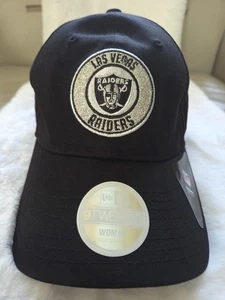 Oakland Raiders Damenmütze Las Vegas Glitzer Logo New Era 9Twenty schwarz Cap  - Bild 1 von 11