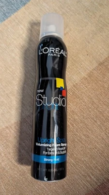 NUEVO L'Oréal Studio Full Of It espuma voluminizadora spray vertical sujeción fuerte 6,95 OZ Foto 1 de 3