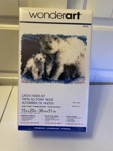 Wonder Art Latch Hook Kit Arctic Family Sealed - Picture 1 of 4