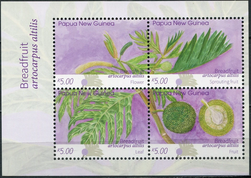 Papua New Guinea 2020. Breadfruit (Artocarpus altilis) (MNH OG **) M/Sheet - Image 1 of 1